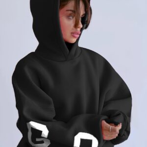 Kers | Oversized Hoodie met Letterprint voor Dames