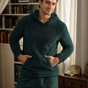 Gabriel | 2-delige Flanellen Pyjama Set met Kap