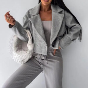 Chloé | Korte Wol Blazer met Knopen voor Vrouwen