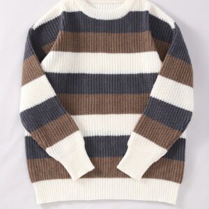 Antoine | Elegante en Warme Gestreepte Breisweater